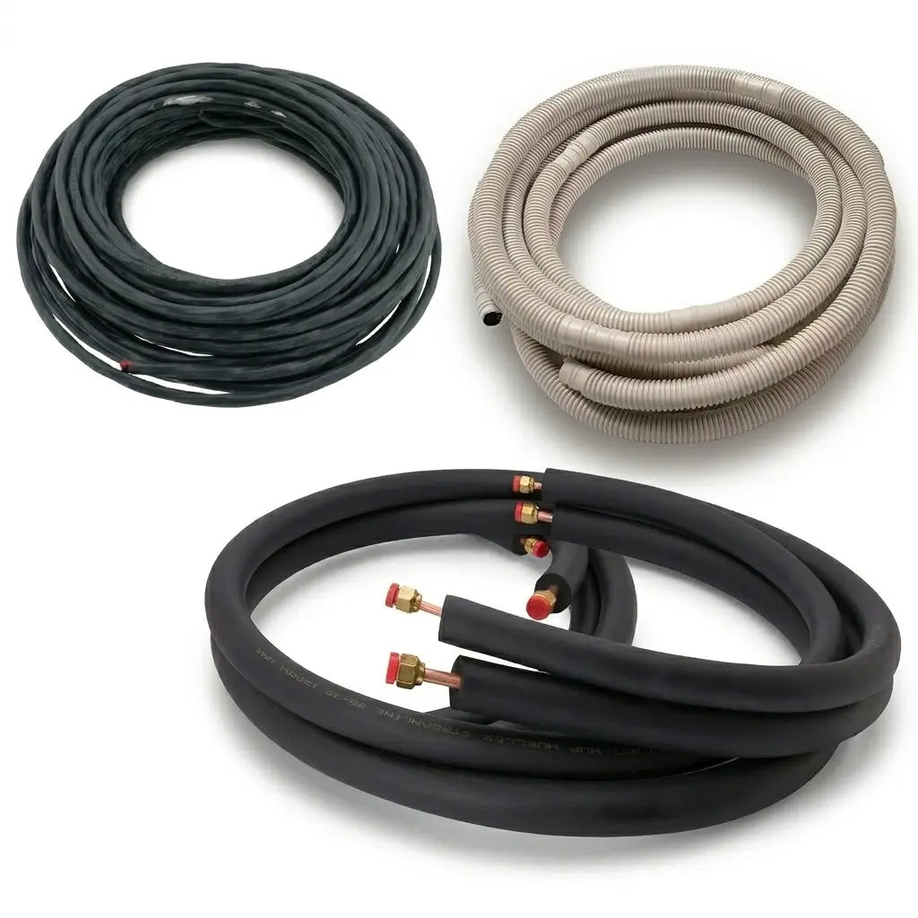 15 Ft Line Set + Ductless Mini Split Installation Kit for 15K & 18K BTU Systems