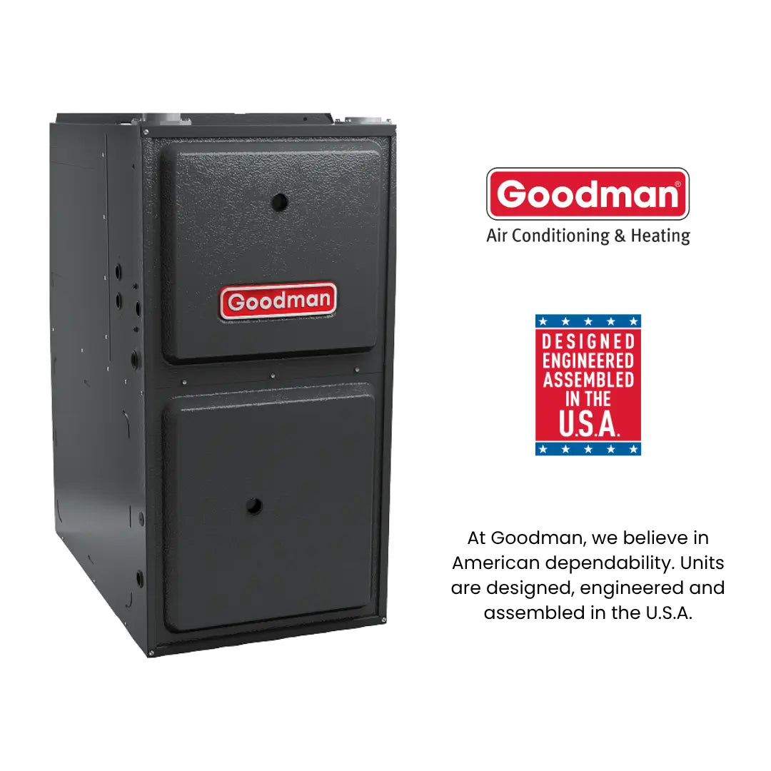 Goodman 120,000 BTU 96% Two Stage Gas Furnace, Upflow/Horizontal