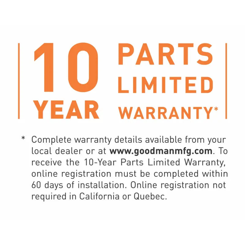 Goodman 3 Ton 15.2 SEER2 R32 AC and 80% AFUE 80K BTU Gas Furnace System - Upflow