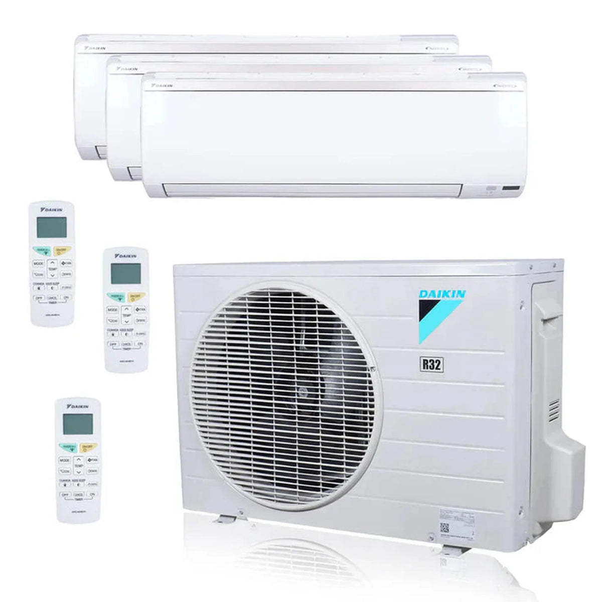 Daikin MXM Series 24000 BTU 20.6 SEER2 3 Zone R32 Ductless Mini Split Heat Pump System - 12K+12K+12K