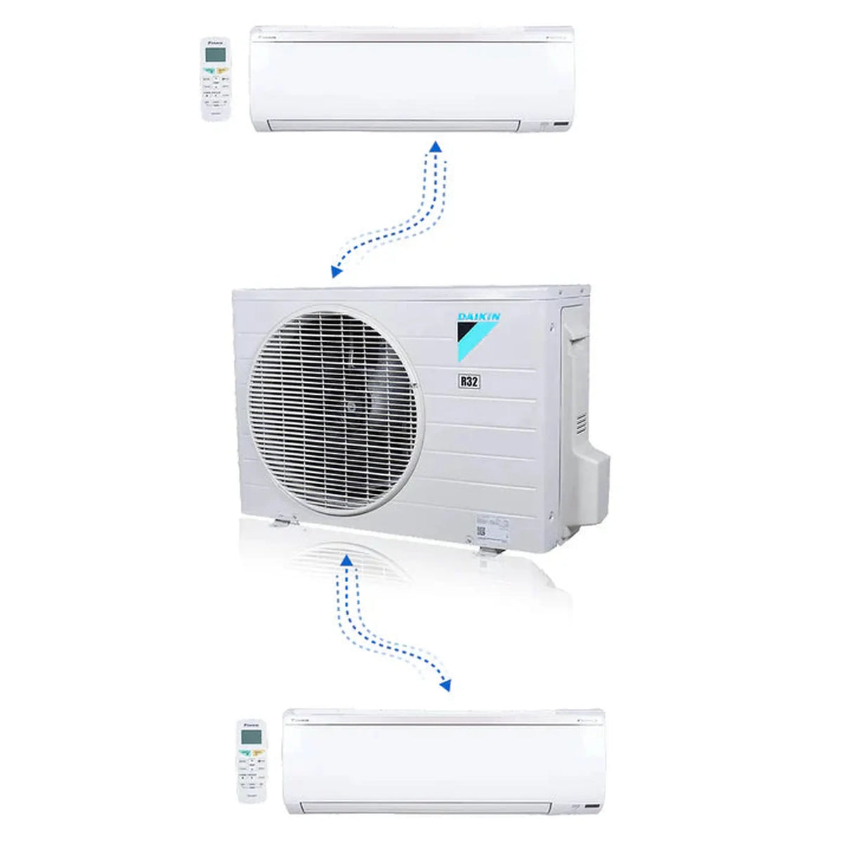 Daikin MXM Series 36000 BTU 20.6 SEER2 2 Zone R32 Ductless Mini Split Heat Pump System - 18K+24K