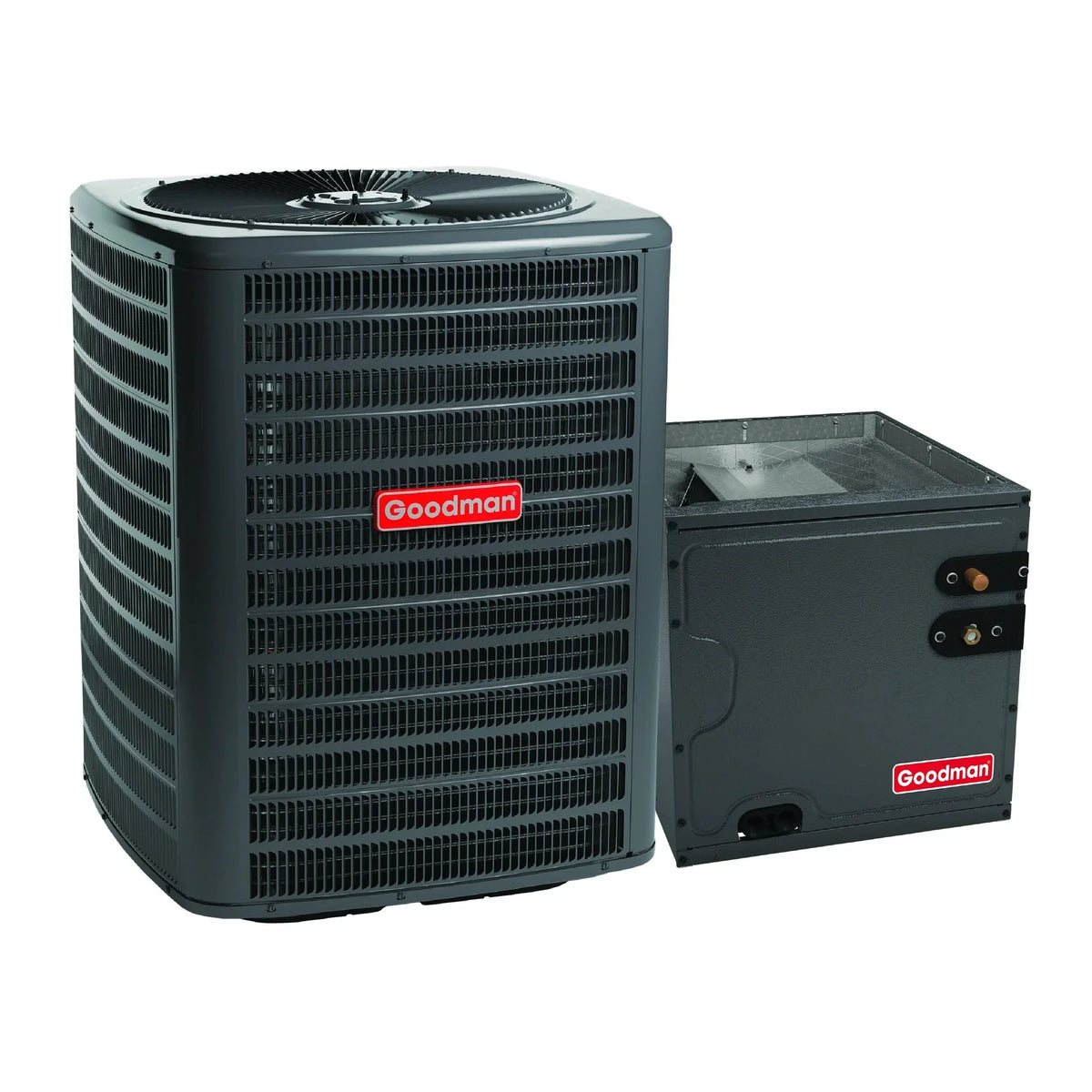 Goodman 3.5 Ton 13.4 SEER2 R32 Air Conditioner & 21" Vertical Cased Coil